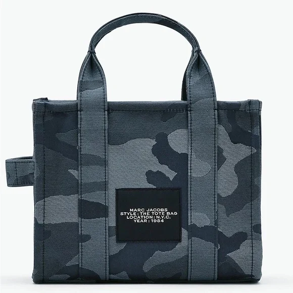 Marc Jacobs The Camo Jacquard Small Tote Bag - Blue - Picture 2 of 13